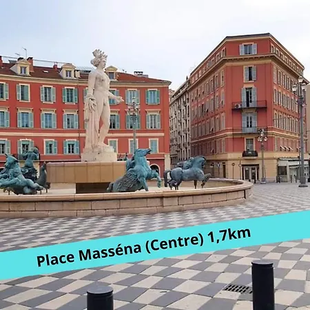 Studio Zen Near Beach Airco Terrace Apartman Nizza